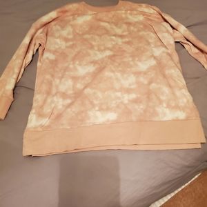 Old navy XL  sweatshirt. White and pink marble.